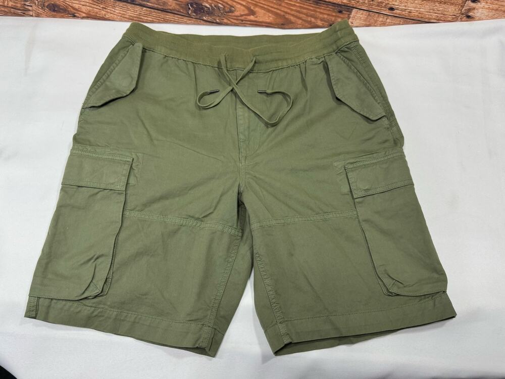 Polo Ralph Lauren Green Utility Cargo Shorts Large Cotton Surplus OHINO